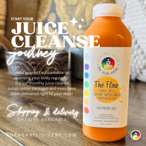 Organic juice cleanse delivery and shipping information for Aura Cleanse