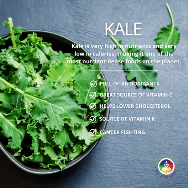 A glass bowl filled with a vibrant green kale