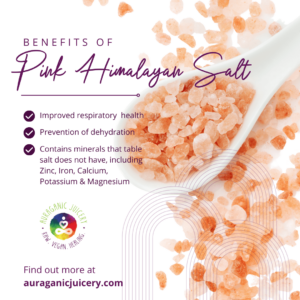 Pink Himalayan salt blocks on a wooden surface, arranged in a decorative pattern.